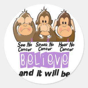 Adesivo Veja que para falar não ouça nenhum cancer 1