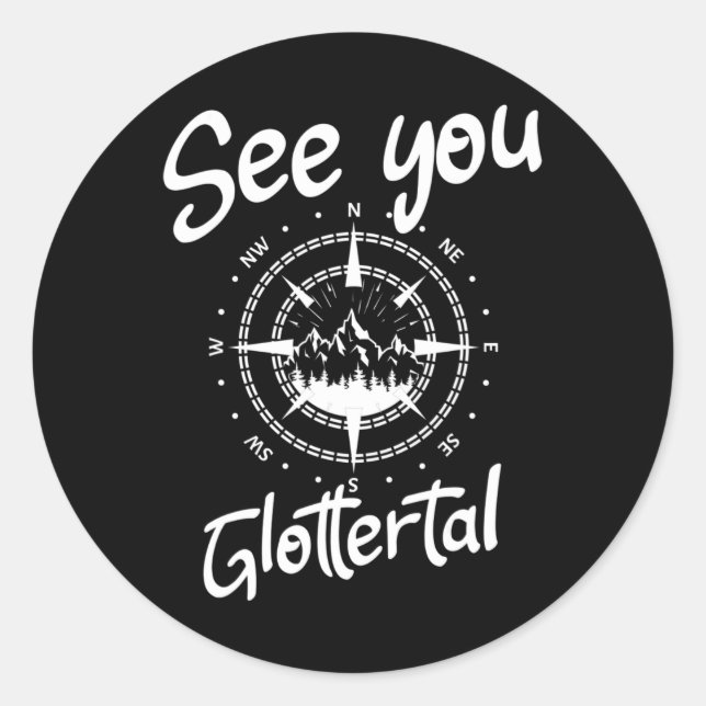 Adesivo Veja Você Caminhando Na Glottertal Alemanha Vacina (Frente)