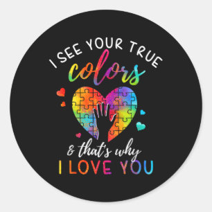 Adesivo Vejo Suas Verdadeiras Cores