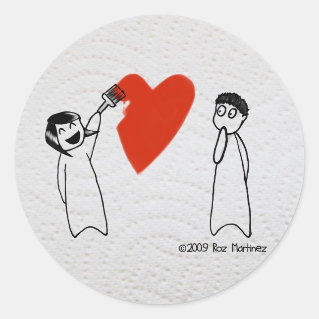 Adesivo Vejo uma parede branca (Frente)