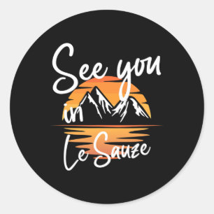 Adesivo Vejo Você Em Le Sauze França Férias De Hiking Esqu
