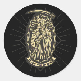 Adesivo Vejo Você No Inferno