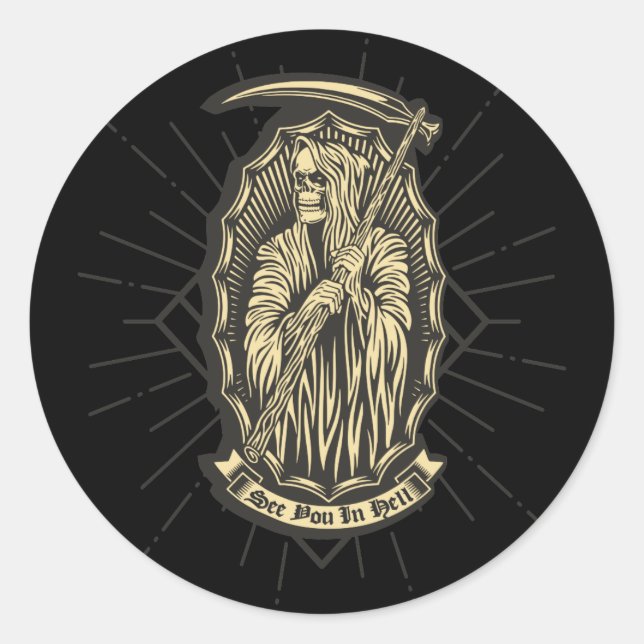 Adesivo Vejo Você No Inferno (Frente)