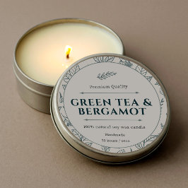 Adesivo Vela Botânica Cremosa de Leite Morno Elegante