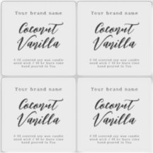 Vela de embalagem simples e transparente minimalis