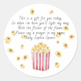 Adesivo Vela De Pipoca De Aquarela