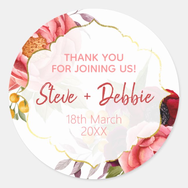 Adesivo Vela de Soja Bálsamo Labial Rosa Branco Obrigada C (Frente)