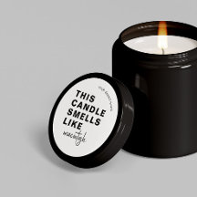 Vela de Soja Caseira Caligrafia Chic Branco Clássi