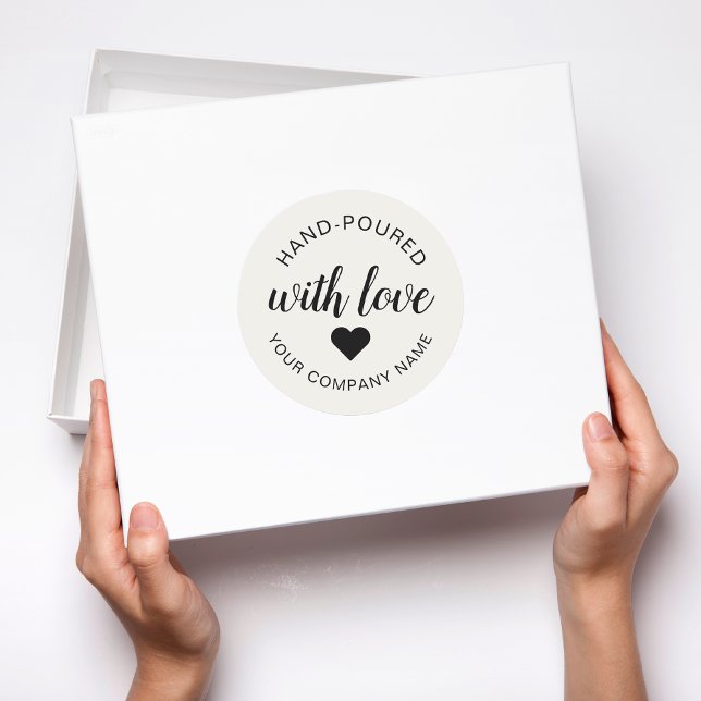 Adesivo Vela "Derramada à Mão" Com Amor  (Criador carregado)