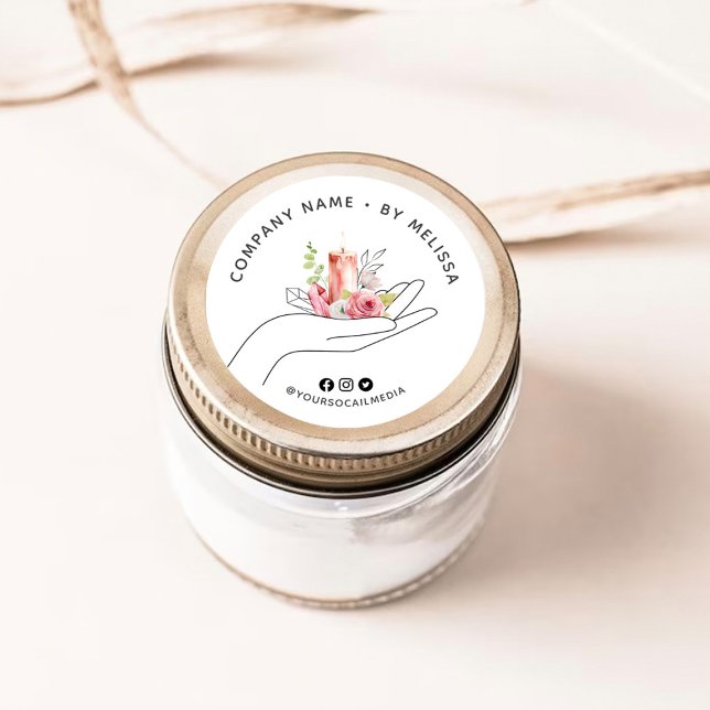 Adesivo Vela Floral (Criador carregado)