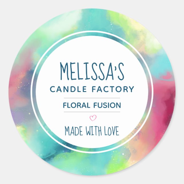 Adesivo Vela legal de Nóbulos Verdes e Vermelhos (Frente)