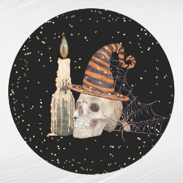 Adesivo Vela Web do Skeleton Spider Halloween