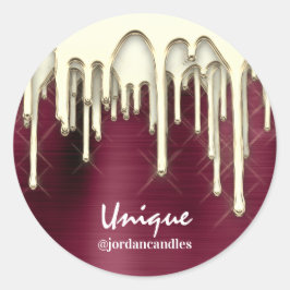 Adesivo Velas Barramento Pequeno Nome Iness Drivers Dourad