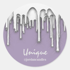 Adesivo Velas Barramento PequenoNome Iness Cinza Prateado 