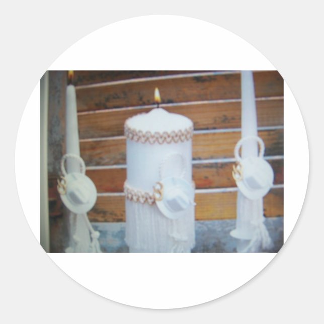 Adesivo velas de casamento (Frente)