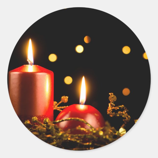 Adesivo Velas de Natal (Frente)
