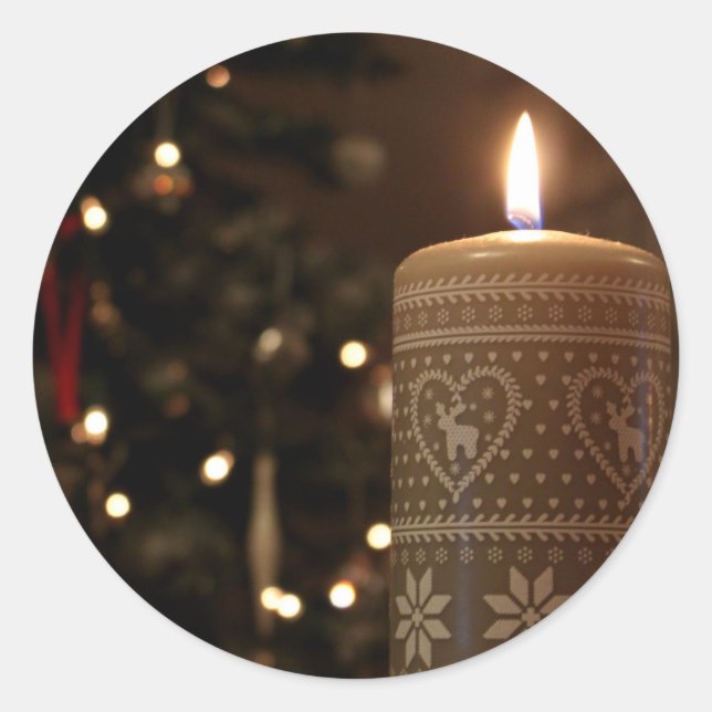 Adesivo Velas de Natal (Frente)