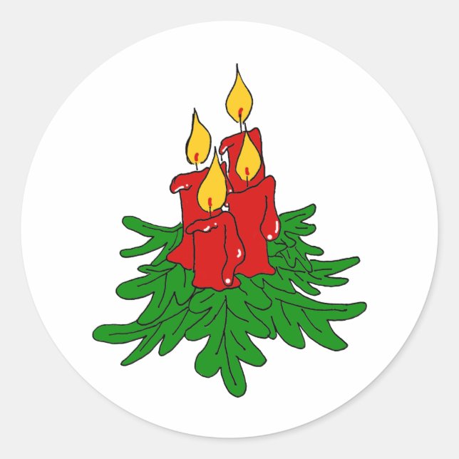 Adesivo velas de natal (Frente)