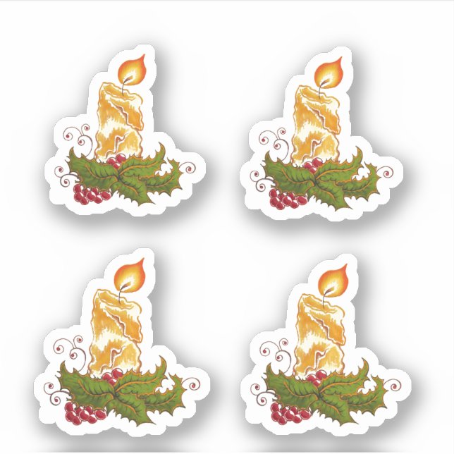 Adesivo Velas de Natal vinil-cortante (Frente)