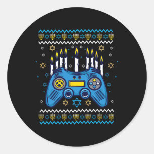 Adesivo Velas do Menorá de Hanukkah do Controle de Videoga
