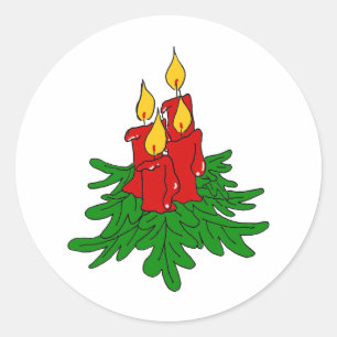Adesivo velas do Natal