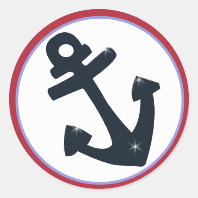 Adesivo Velas/Favoritos de Envelope de Anchor de Navegação (Frente)