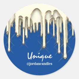 Adesivo Velas Pequeno Barramento Nome Iness Faux Dourado A