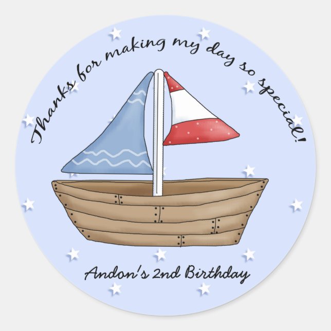 Adesivo Velejador Obrigado Sticker (Frente)