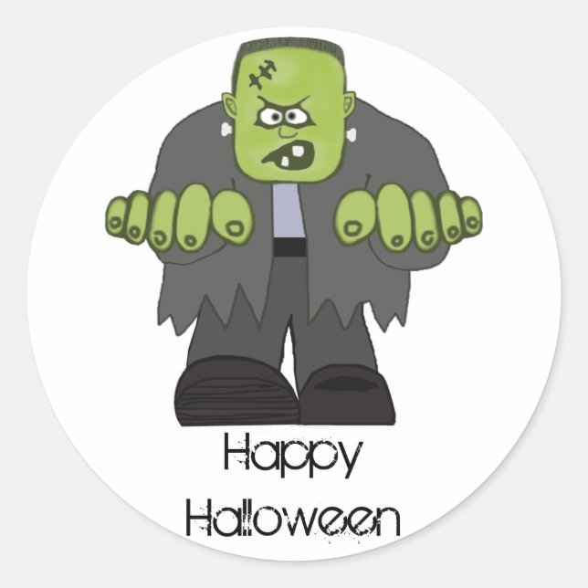 Adesivo Velho Frank Spooky Stickers (Frente)