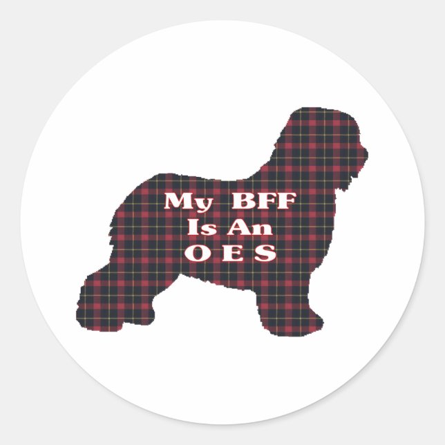 Adesivo Velho Sheepdog BFF Sticker (Frente)
