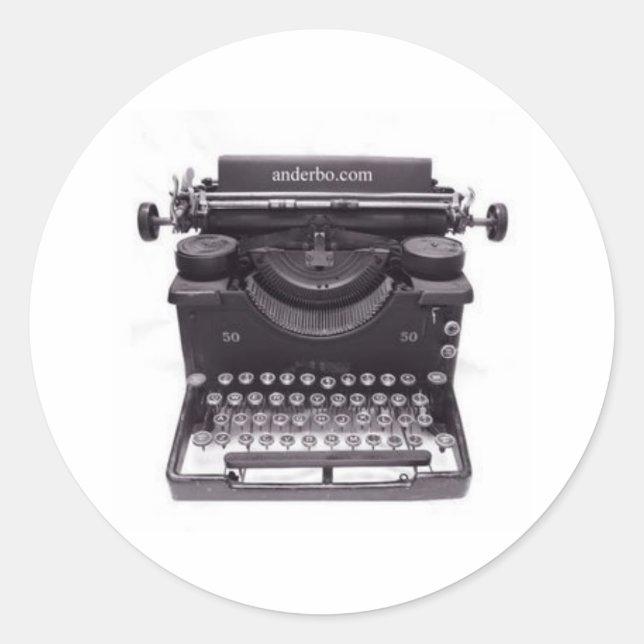 ADESIVO VELHO TIPEWRITER (Frente)