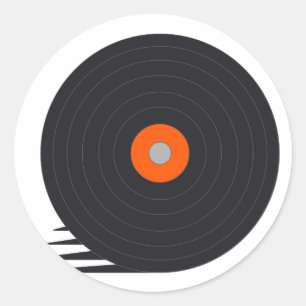 Adesivo Velocidade gravada - DJ, disco-jóquei, música,