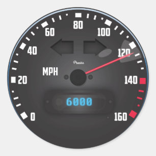 Adesivo velocímetro de carro de corrida