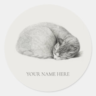 ADESIVO VELOPE SINALIZADOR: ILUSTRAÇÃO DO GATO DE ESPERA