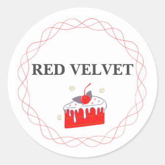 ADESIVO VELVET CAKE STICKER VERMELHO