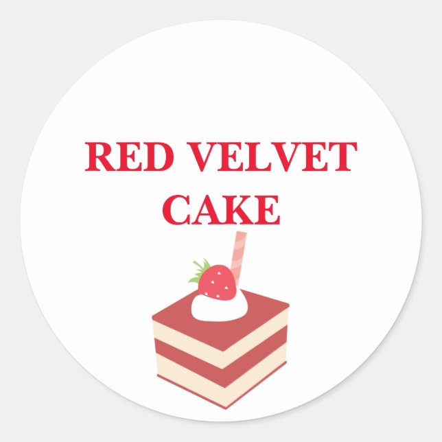 ADESIVO VELVET CAKE STICKER VERMELHO (Frente)