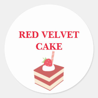 ADESIVO VELVET CAKE STICKER VERMELHO