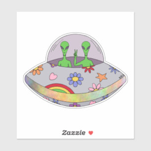 Adesivo Vêm no UFO da paz