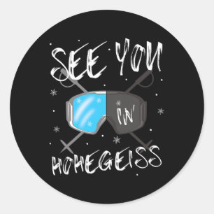 Adesivo Vemo-Nos Em Hohegeiß, Alemanha, Vacinando Os Óculo