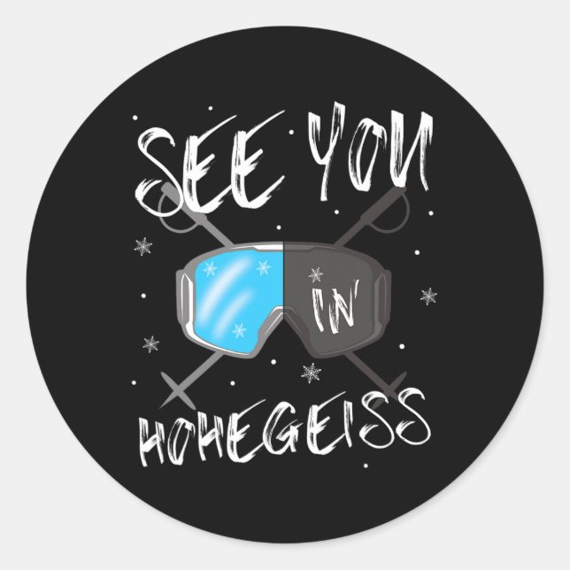 Adesivo Vemo-Nos Em Hohegeiß, Alemanha, Vacinando Os Óculo (Frente)