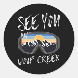 Adesivo Vemo-Nos Em Wolf Creek Usa Vacinação Esqui Óculos