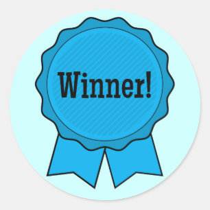 Adesivo Vencedor da fita azul
