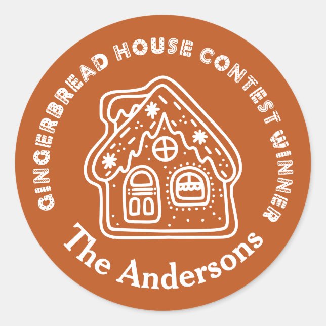 Adesivo Vencedor do Concurso da Casa Gingerpão Brown (Frente)