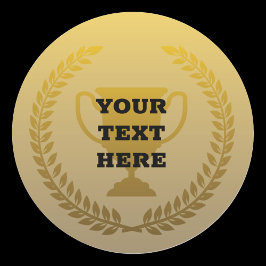 Adesivo Vencedor do prêmio Dourado trophy