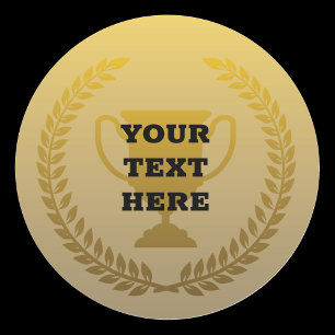 Adesivo Vencedor do prêmio Dourado trophy