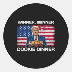 Adesivo Vencedor Janto Cookie Funny Trump 2024 47th