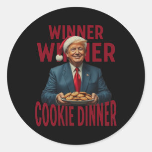 Adesivo Vencedor Janto Cookie Funny Trump 2024 47th