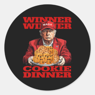Adesivo Vencedor Janto Cookie Funny Trump 2024 47th