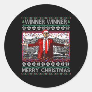 Adesivo Vencedor vencedor Feliz Natal Papais noeis Engraça