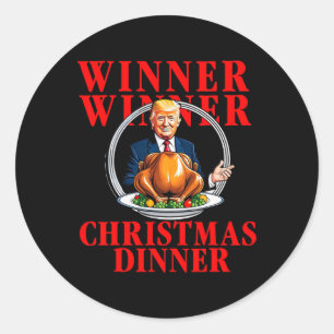Adesivo Vencedor vencedor Janta Natal Engraçado Trump venc